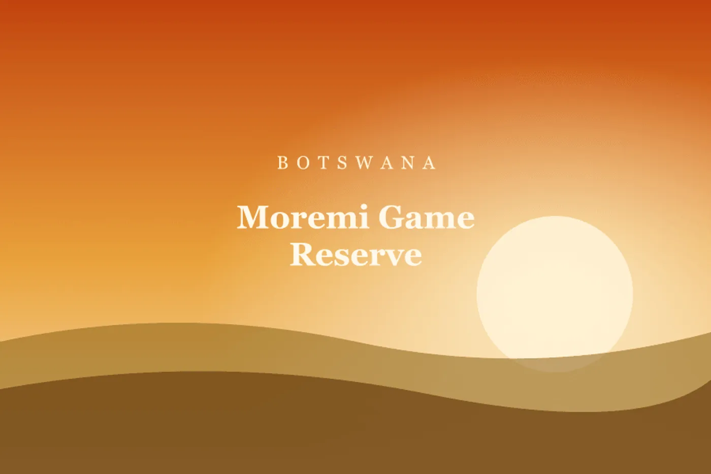 Moremi Game Reserve