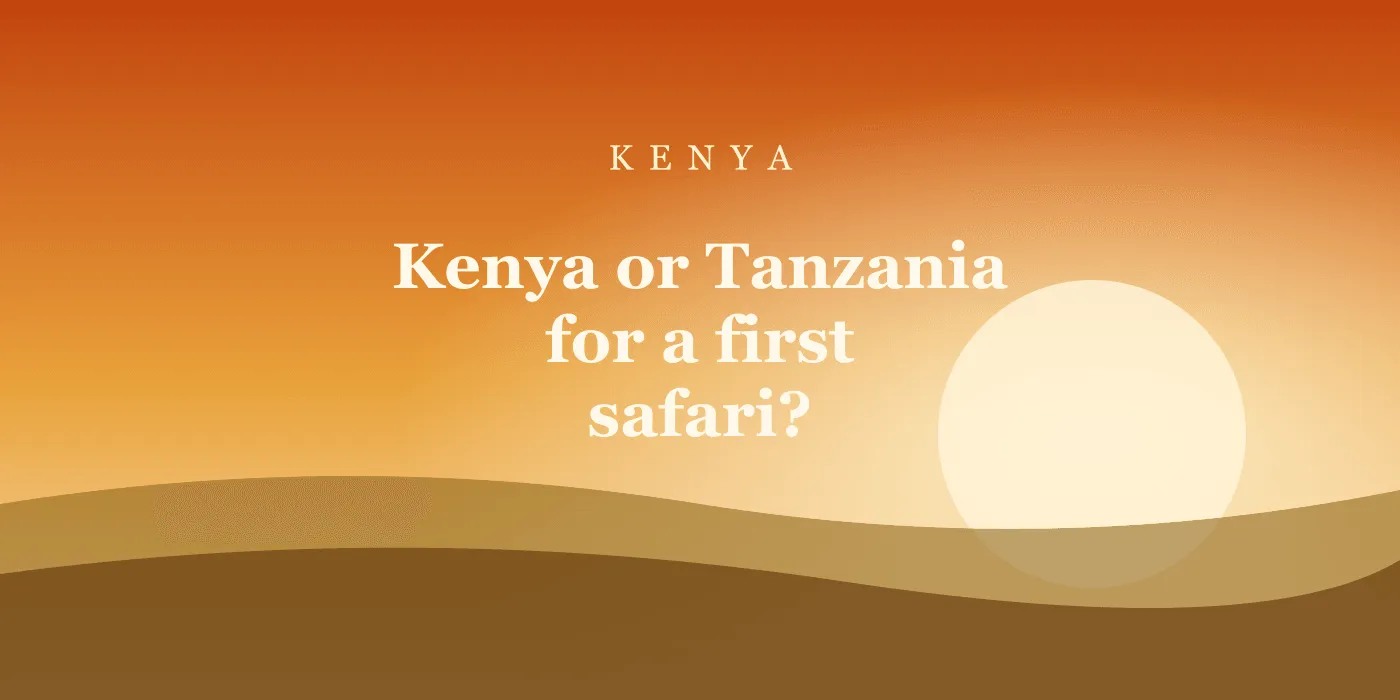 Kenya or Tanzania for a first safari?