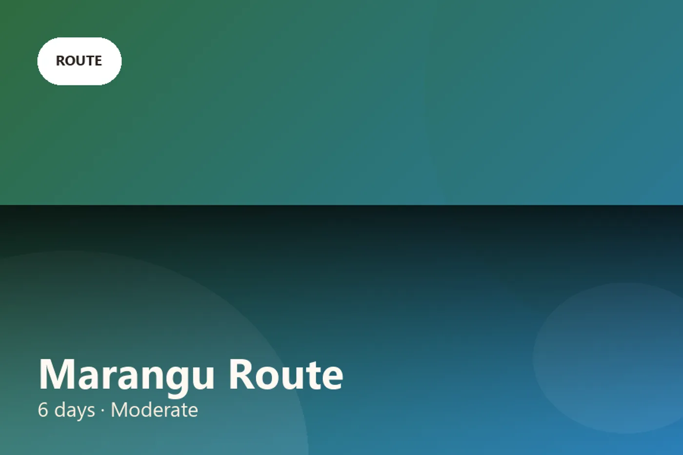 Marangu Route