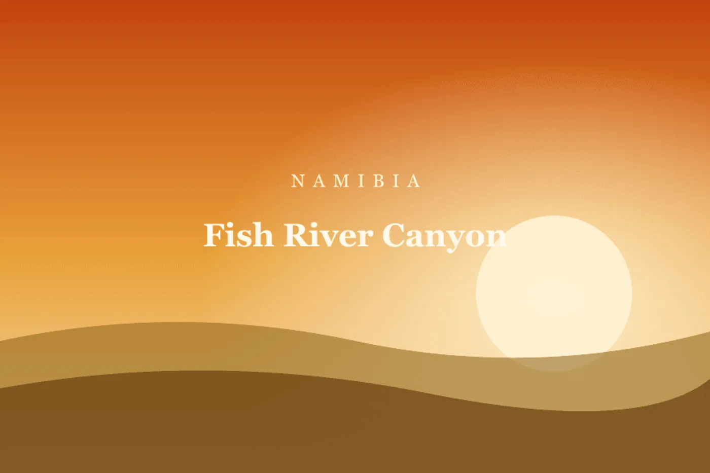 Fish River Canyon