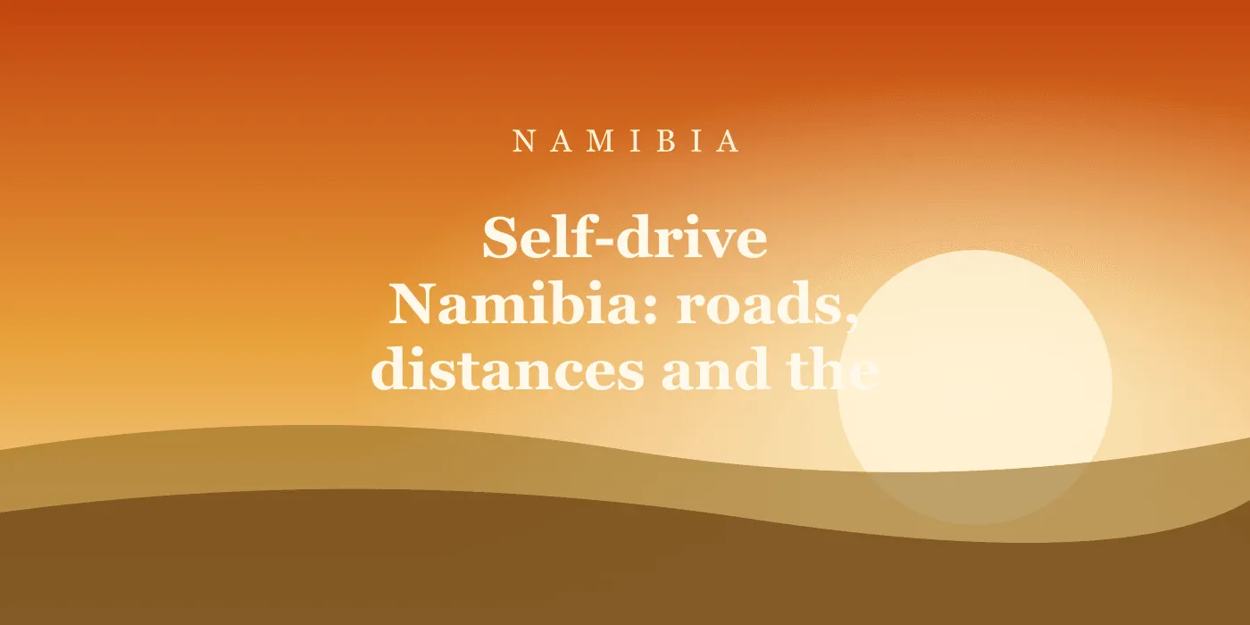 Self-drive Namibia: roads, distances and the fuel discipline